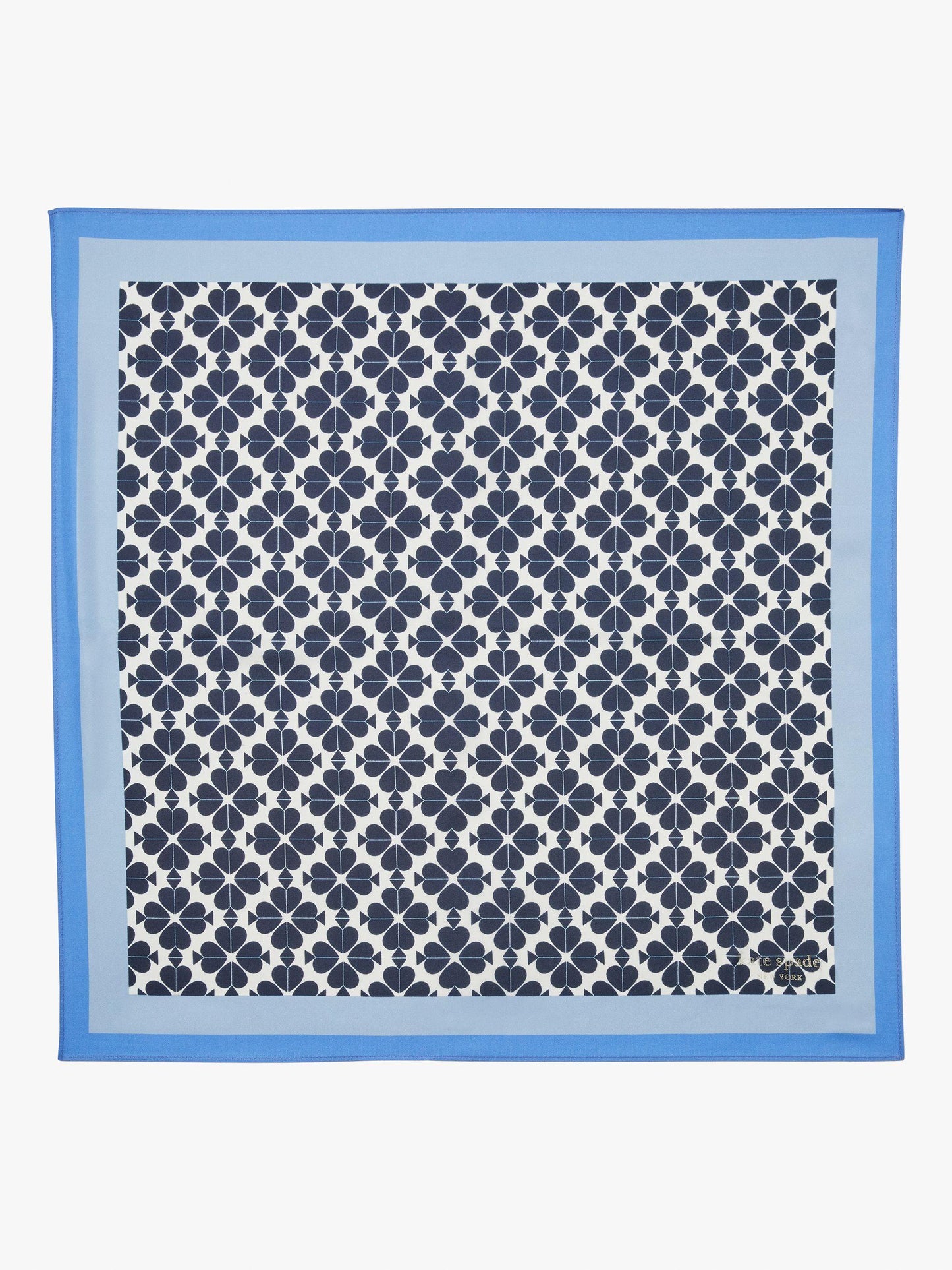 Spade Flower Silk Bandana