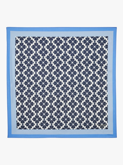 Spade Flower Silk Bandana