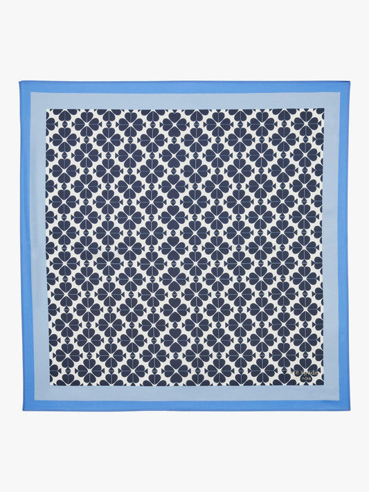 Spade Flower Silk Bandana