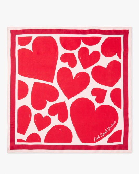 Sweet Hearts Silk Bandana