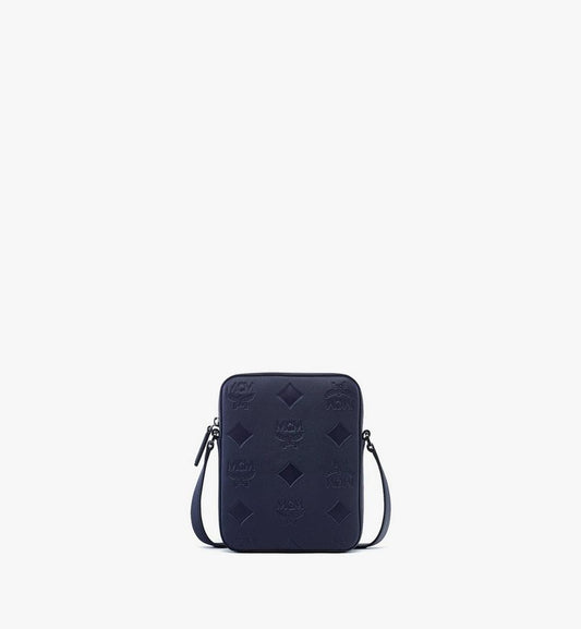 MMRESKK02VC001-Klassik Crossbody in Maxi Monogram Leather|NAVY BLAZER