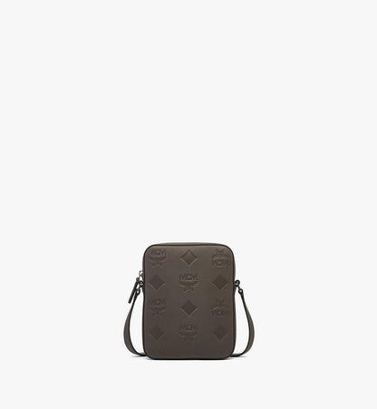 MMRESKK02FF001-Klassik Crossbody in Maxi Monogram Leather|MOREL GREY