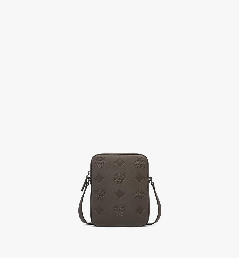 MMRESKK02FF001-Klassik Crossbody in Maxi Monogram Leather|MOREL GREY