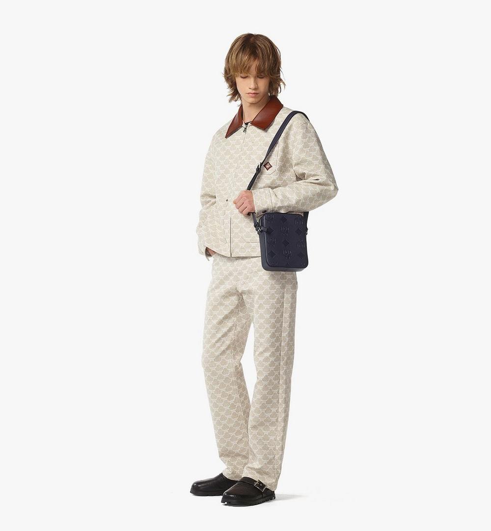 MMRESKK02VC001-Klassik Crossbody in Maxi Monogram Leather|NAVY BLAZER