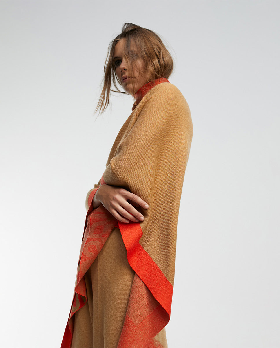 Knit cape