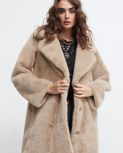 Faux fur jacket
