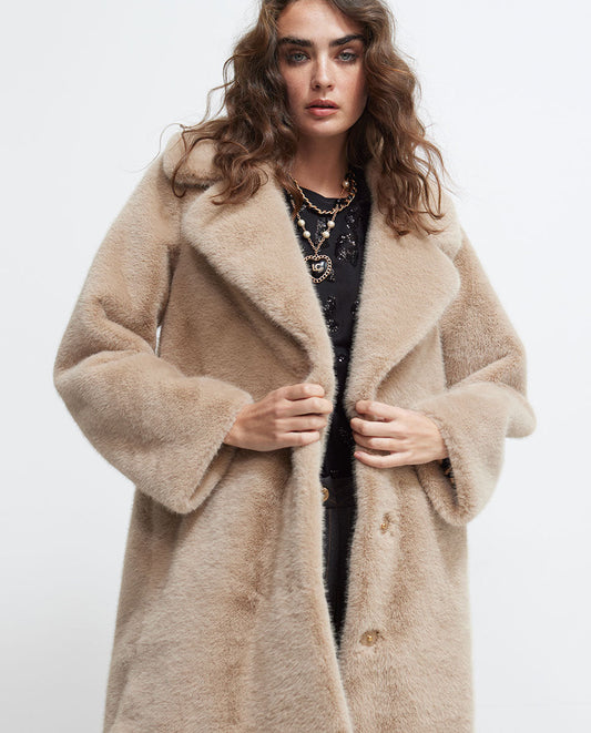 Faux fur jacket