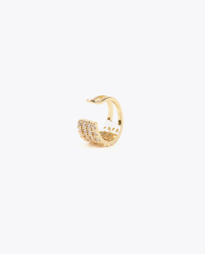 Rhinestone piercing earrings