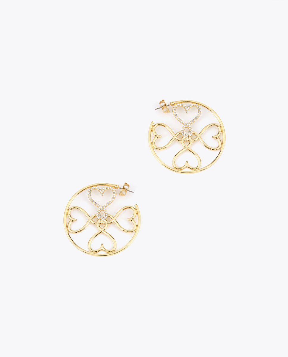 Gold-toned hoop earrings