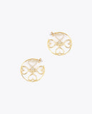 Gold-toned hoop earrings