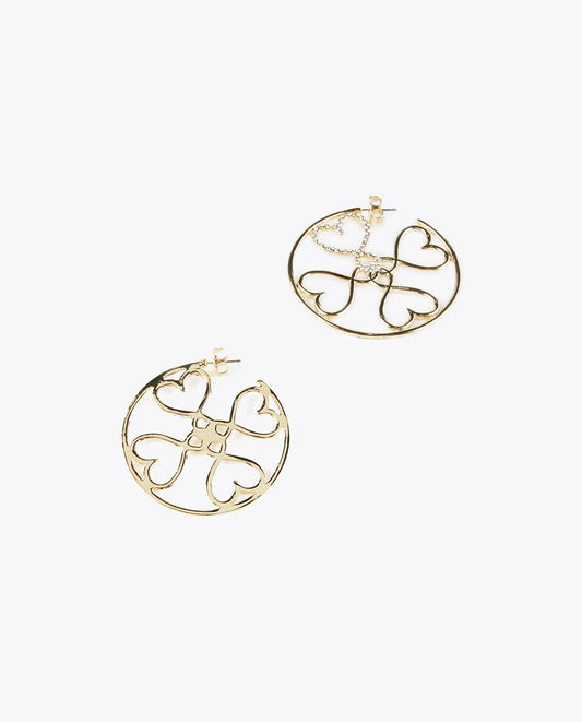 Gold-toned hoop earrings