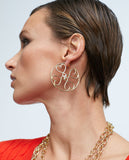 Gold-toned hoop earrings