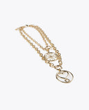 Double necklace with medallion