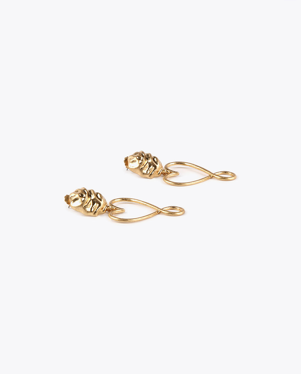Infinity heart earrings