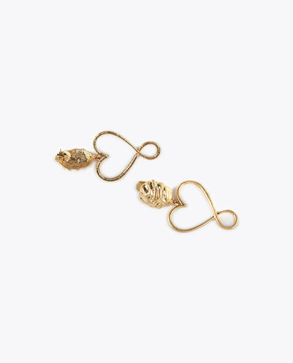 Infinity heart earrings