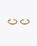 Textured gold-toned earrings