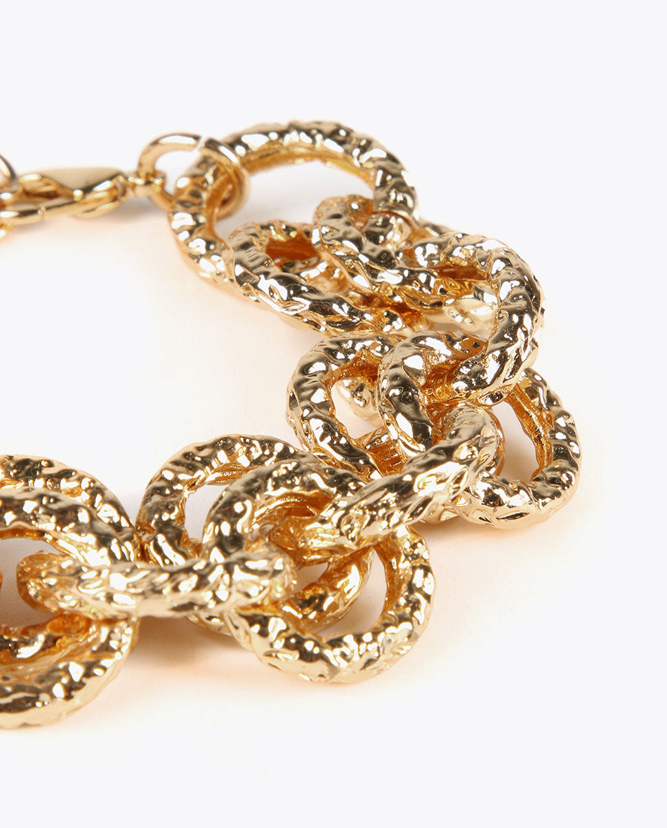 Golden chain bracelet