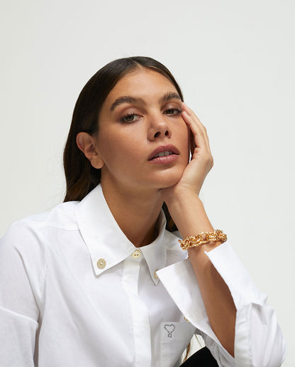 Golden chain bracelet