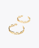 Logo hoop earrings