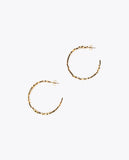 Logo hoop earrings