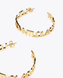 Logo hoop earrings