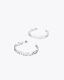 Logo hoop earrings