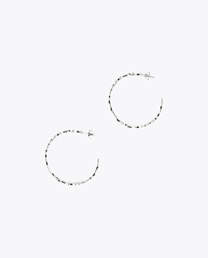 Logo hoop earrings