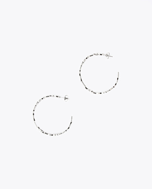 Logo hoop earrings