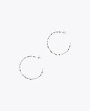 Logo hoop earrings