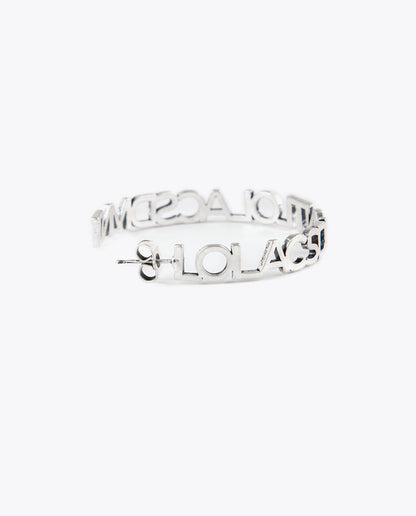 Logo hoop earrings