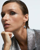 Hoop earrings with charms