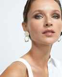 Stud and hoop earrings with charms