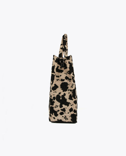 Animal print fabric tote bag