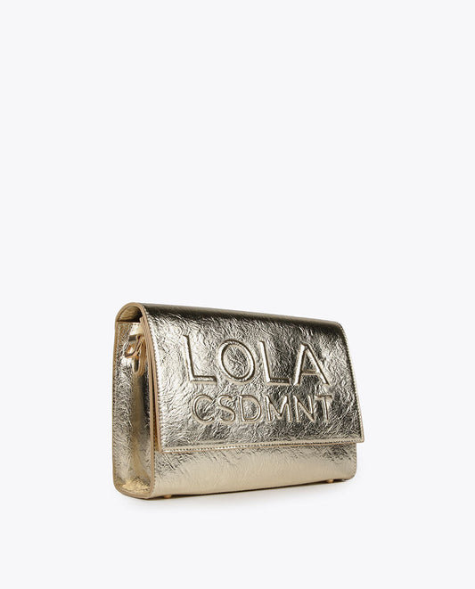 Metallic crossbody bag
