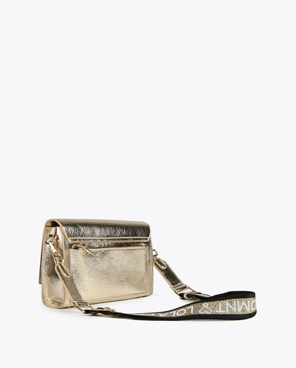 Metallic crossbody bag