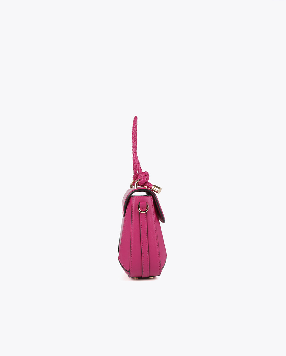 Crossbody bag with braided handle