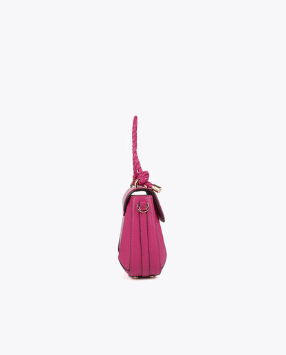 Crossbody bag with braided handle