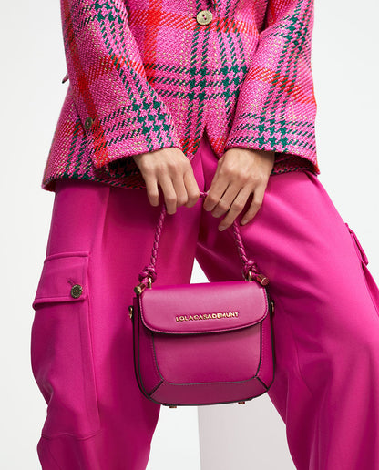 Crossbody bag with braided handle