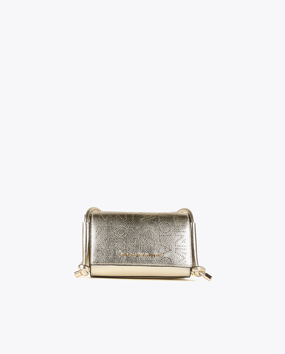 Metallic crossbody bag