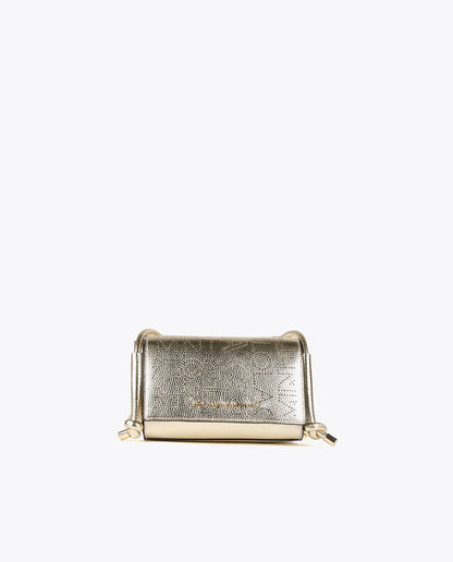 Metallic crossbody bag
