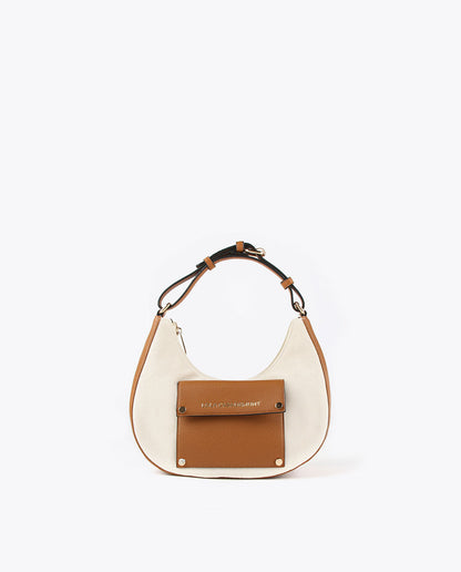 Half-moon canvas bag