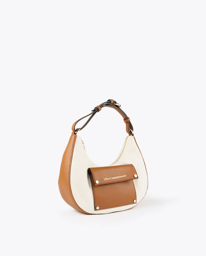 Half-moon canvas bag