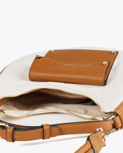 Half-moon canvas bag