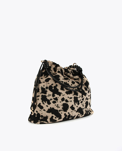 Animal print fabric bag