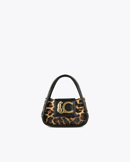 Animal print mini crossbody bag