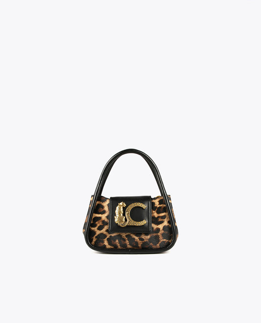 Animal print mini crossbody bag