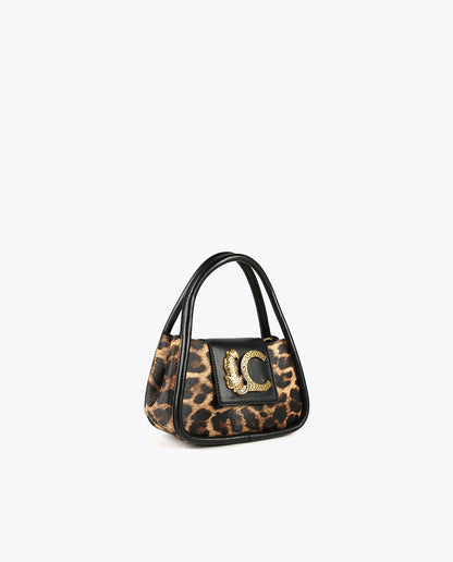 Animal print mini crossbody bag