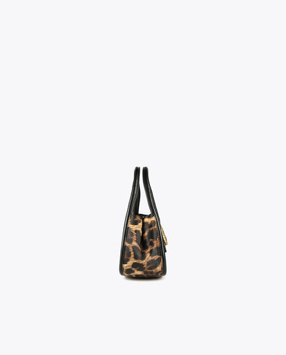 Animal print mini crossbody bag