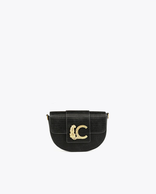 Crossbody bag with flap