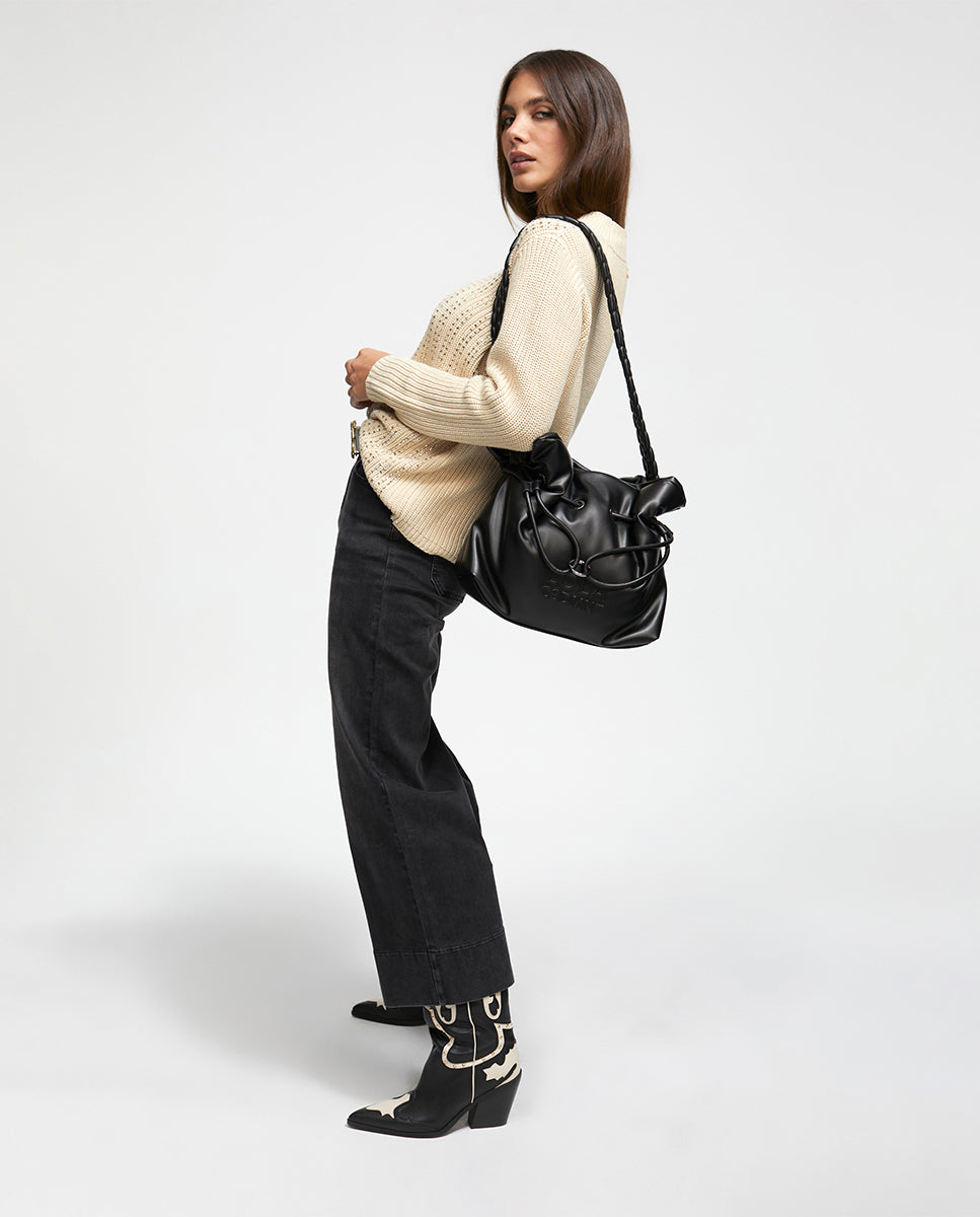 Tote bag with braided strap